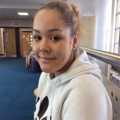 Health & Social Care student Eboney Edwards