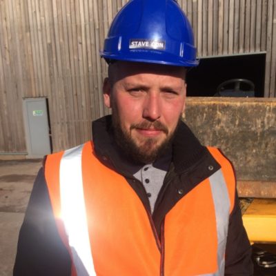 Former Construction Gateway student Shaun Whickett