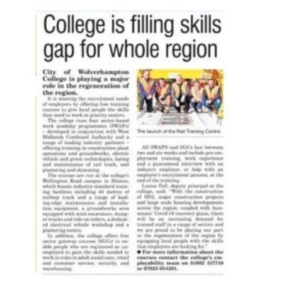 COLLEGE FILLING LOCAL SKILLS GAP 