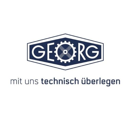 Georg UK Ltd logo - blue writing on a white background