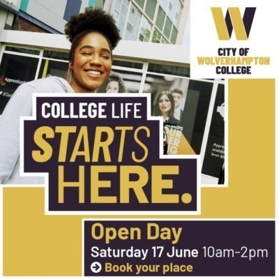 Book your place at our open day on Saturday 17 June, 10am-2pm