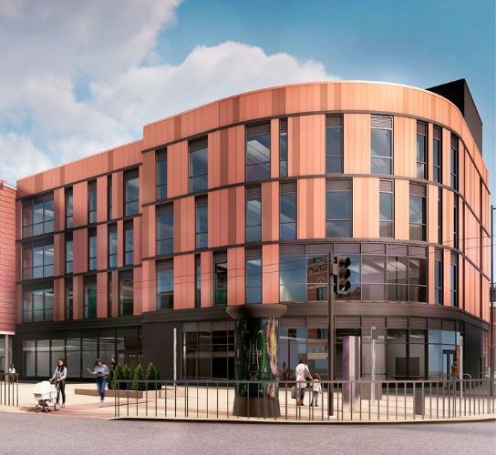 CGI of City of Wolverhampton College's new city centre campus